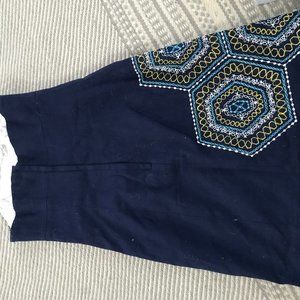 Lilly Pulitzer Navy Blue strapless dress preppy